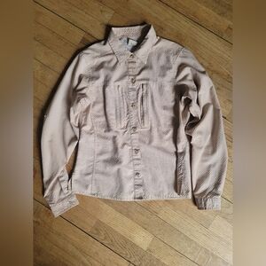 ExOfficio Women’s Dryflylite Shadow Pane Long-Sleeve Shirt‎ , Beige